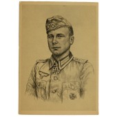 Postkarte - Ritterkreuzträger des Heeres Hans Hindelang